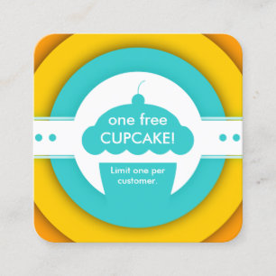 Cartão De Desconto cupão de CUPCAKE GRATUITO do REtro ONE