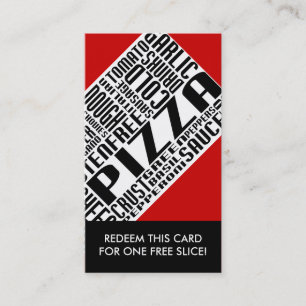 Cartão De Desconto cupão de pizza fina (wordWEBs)