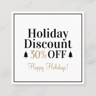 Cartão de desconto de férias