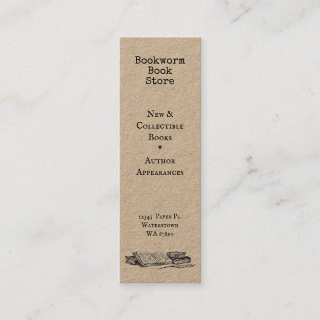 Cartão de Desconto de Loja Editável de Livros Anti (Frente)