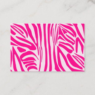 Cartão De Desconto Impressão zebra rosa