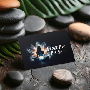 Cartão De Desconto Ioga Instrutor Meditação Dose Brilhante Lotus