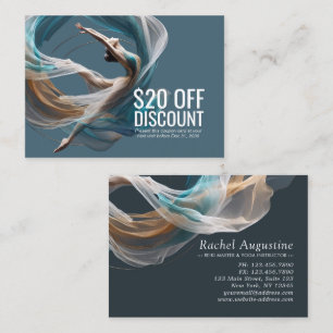 Cartão De Desconto Malhação de pilotos instrutores de ioga aérea voad