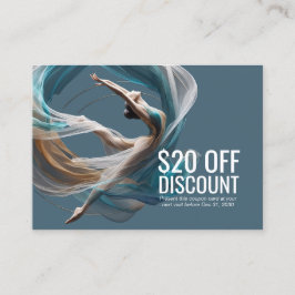 Cartão De Desconto Malhação de pilotos instrutores de ioga aérea voad