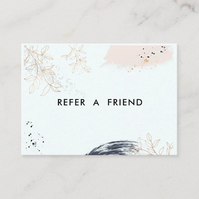 Cartão De Desconto Modern Salon Discount Card Rabattkarte (Frente)