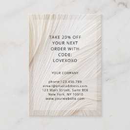 Cartão De Desconto Moderne Elegant Wave Discount Card