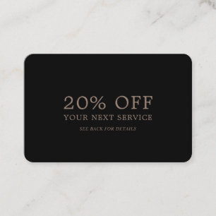 Cartão De Desconto Moderno e Na moda - Qualquer Cor - Voucher de Desc