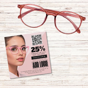 Cartão De Desconto Optometrista Eyewear Business Código QR