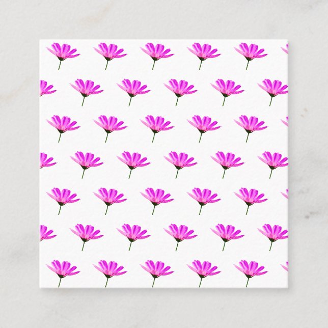 Cartão De Desconto Padrão da Margarida Rosa (Frente)