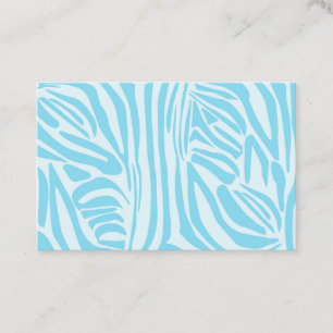 Cartão De Desconto Padrão Zebra Azul