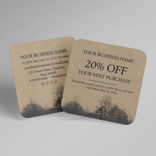 Cartão de desconto para a queda do inverno (Criador carregado)