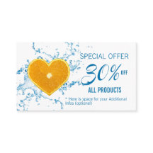 Pedaço de Laranja Forma Cardíaca