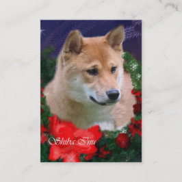 Cartão De Desconto Presentes de Natal Shiba Inu