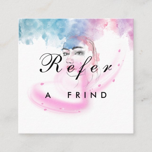 Cartão De Desconto Purple Glitter Luxury Drip Salon (Frente)