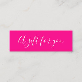 Cartão de desconto rosa de tendência minimalista e