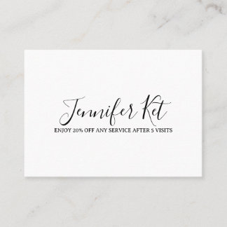 Cartão De Desconto Salon spa business discount offer website visits a