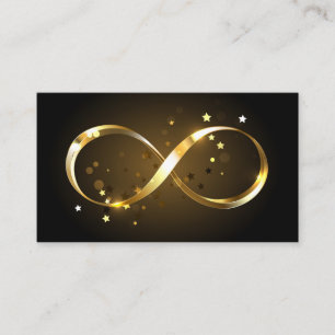 Cartão De Desconto Símbolo Infinity do ouro