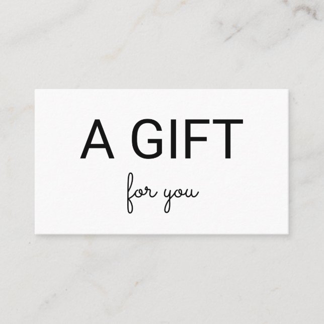 Cartão De Desconto simples e mínimo adicione seu nome e endereço de t (Frente)