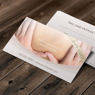 Cartão De Desconto Termas do salão de beleza da terapia da massagem