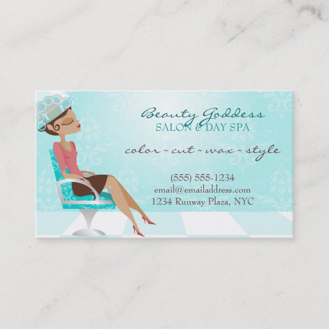 Cartão De Desconto Vale da deusa da beleza (Frente)