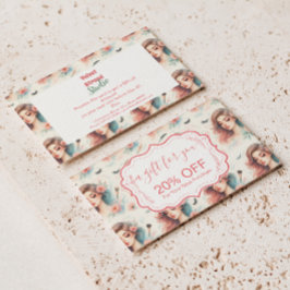 Cartão De Desconto Watercolor Lash Artist