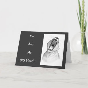 CARTÃO DE DESCULPAS DA MINHA BOCA: Leão: Arte Lápi