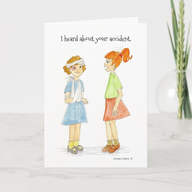 Cartão de Desculpas pelo Acidente (Frente)