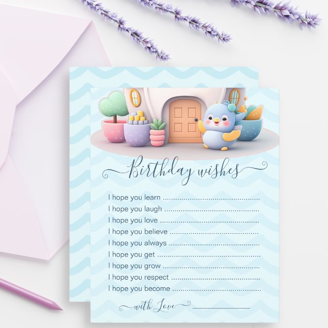 Cartão de Desejo de Bebê Personalizado com Dragão (Criador carregado)