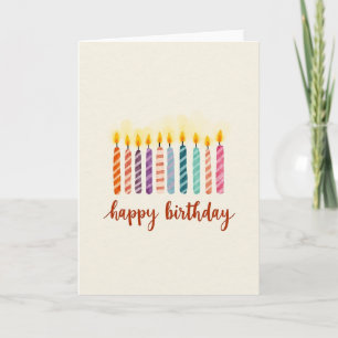 Cartão de Desejos de Aniversário Iluminado