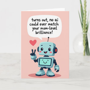Cartão de Desejos do Dia das Mães Mecânico