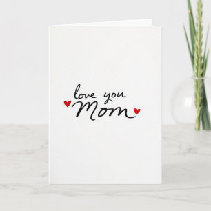 Cartão de Desejos Sinceros 'Amo Você Mãe'