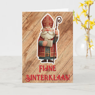 Cartão de Desejos Tradicional de Sinterklaas com S