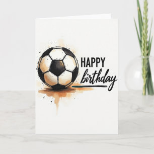 Cartão de Desenho de Bola Esportiva Festiva