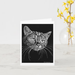 Cartão de desenho do quadro de arranhar rosto de g