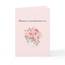 Cartão de Design de Noiva Floral Elegante