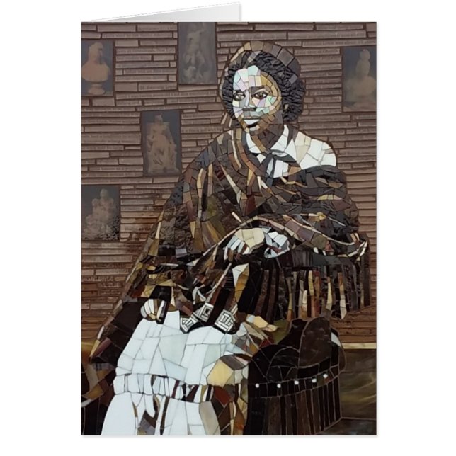 Cartão De "design do mosaico do vitral Edmonia Lewis" (Frente)