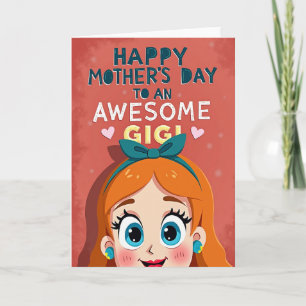 Cartão de Design Incrível para o Dia das Mães