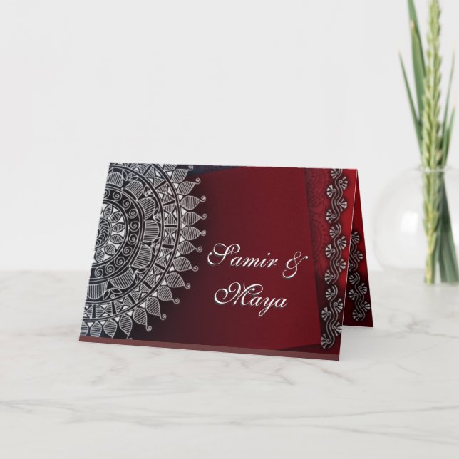 Cartão de Design Indiano (Frente)