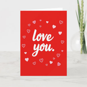 Cartão de Design Love You Hearts