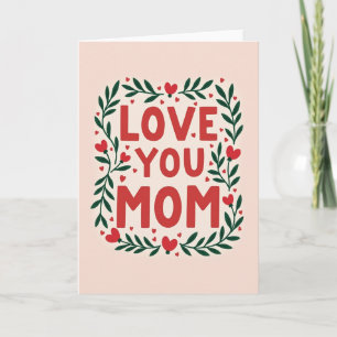 Cartão de Design Sentido Amor Mãe