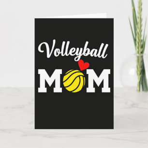 Cartão de Desporto para Mãe de Volei