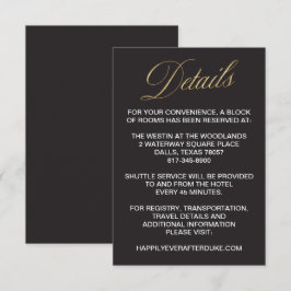 Cartão de Detalhe de Casamento de Ano Novo Elegant