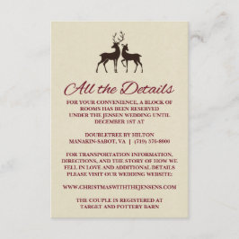 Cartão de Detalhe de Casamento de Pinheiro de Nata