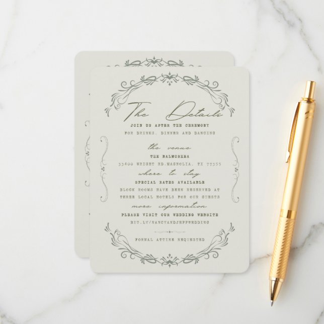 Cartão de Detalhes (Frente/Verso In Situ)