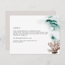 Cartão de Detalhes da Praia Marinha do Oceano Trop