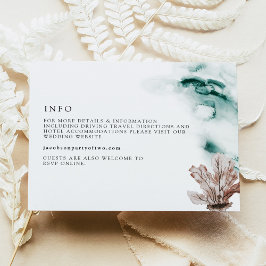 Cartão de Detalhes da Praia Marinha do Oceano Trop