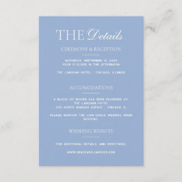 Cartão de Detalhes de Casamento Elegância Border M