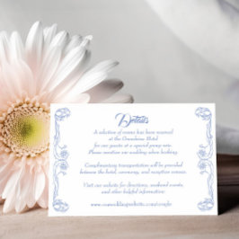 Cartão de Detalhes de Casamento Elegante – Filigra