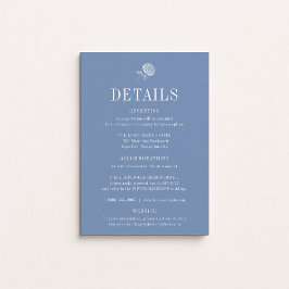 Cartão de Detalhes de Casamento HYDRANGEA Floral A