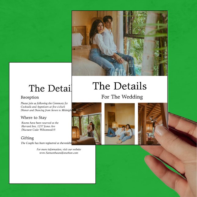 Cartão de Detalhes de Fotografia Elegante 4 Minima (Criador carregado)